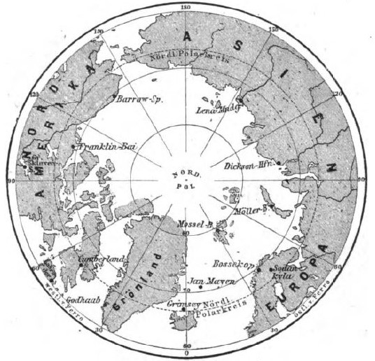 106_Illustrirte Zeitung_078_1882_p516_Polarforschung_Nordpol_Polarstationen_Karte