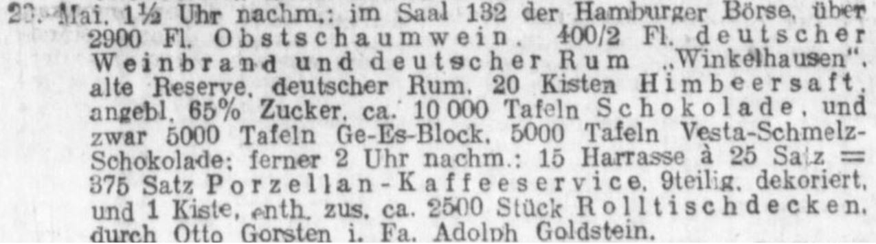 37_Hamburgische Börsen-Halle_1924_05_23_Nr239_p3_Spirituosen_Winkelhausen_Rum_Weinbrand_Deutscher-Rum_Auktionen