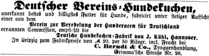 17_Leipziger Tageblatt_1880_07_27_Nr234_p4452_Hundekuchen_Deutscher-Vereins-Hundekuchen_J-Kuehl_Hannover