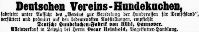 27_Leipziger Tageblatt_1886_09_12_Nr255_p5131_Hundekuchen_Deutscher-Vereins-Hundekuchen_J-Kuehl_Hannover